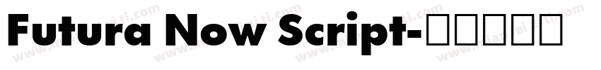 Futura Now Script字体转换